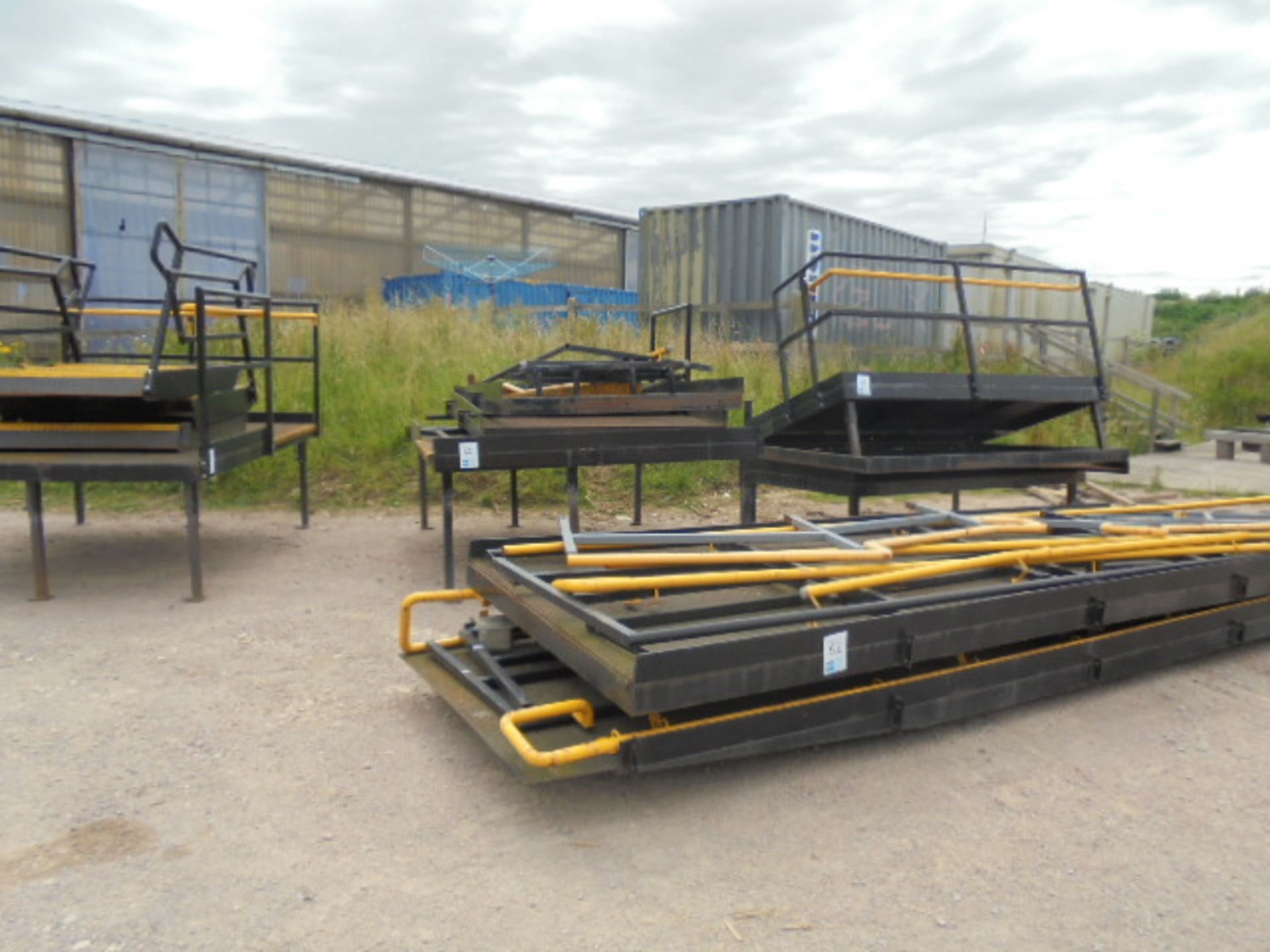 Quantity Steel Staging / Platforms c/w Access Stairs & Railings