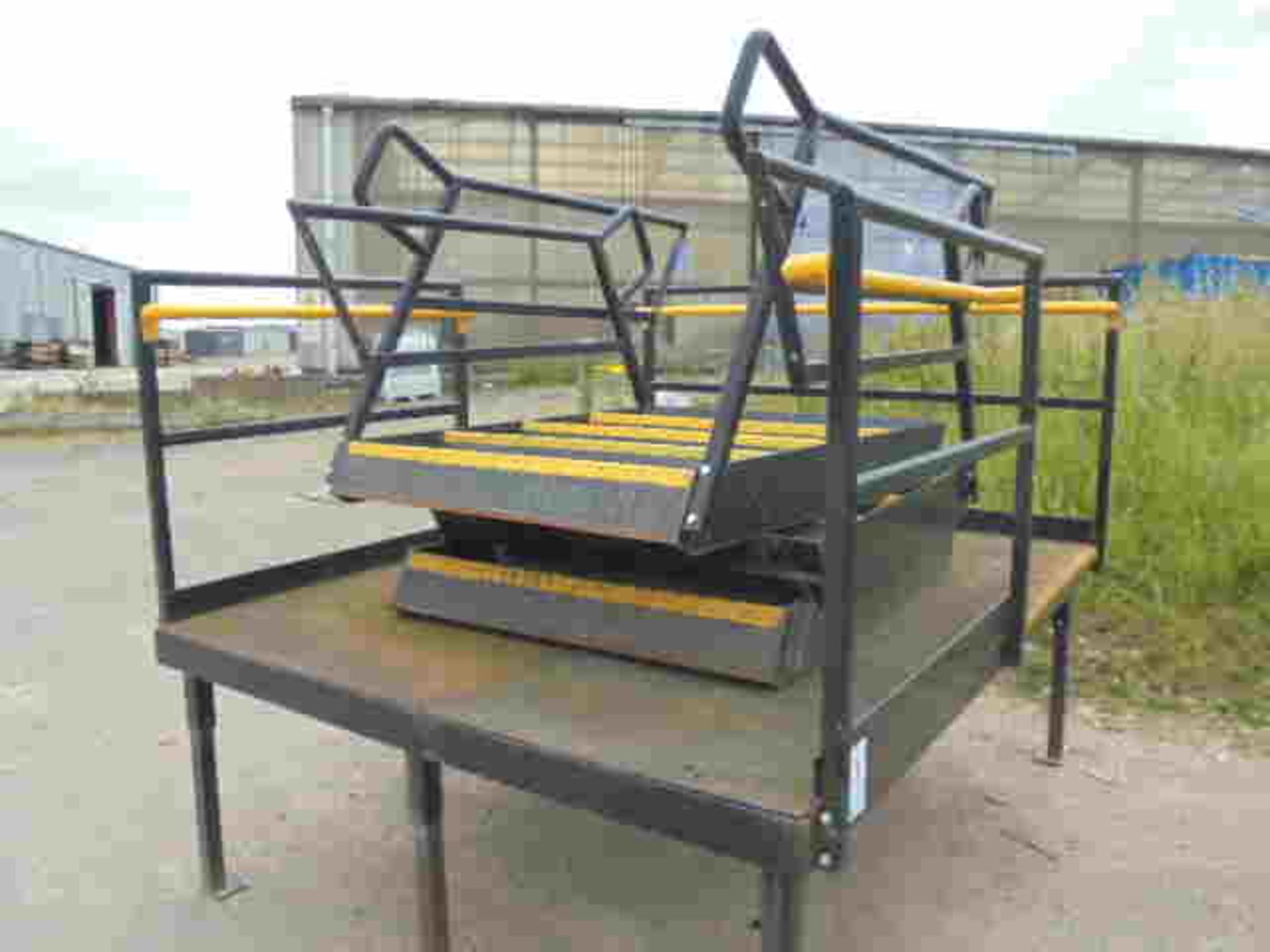 Quantity Steel Staging / Platforms c/w Access Stairs & Railings - Image 3 of 5
