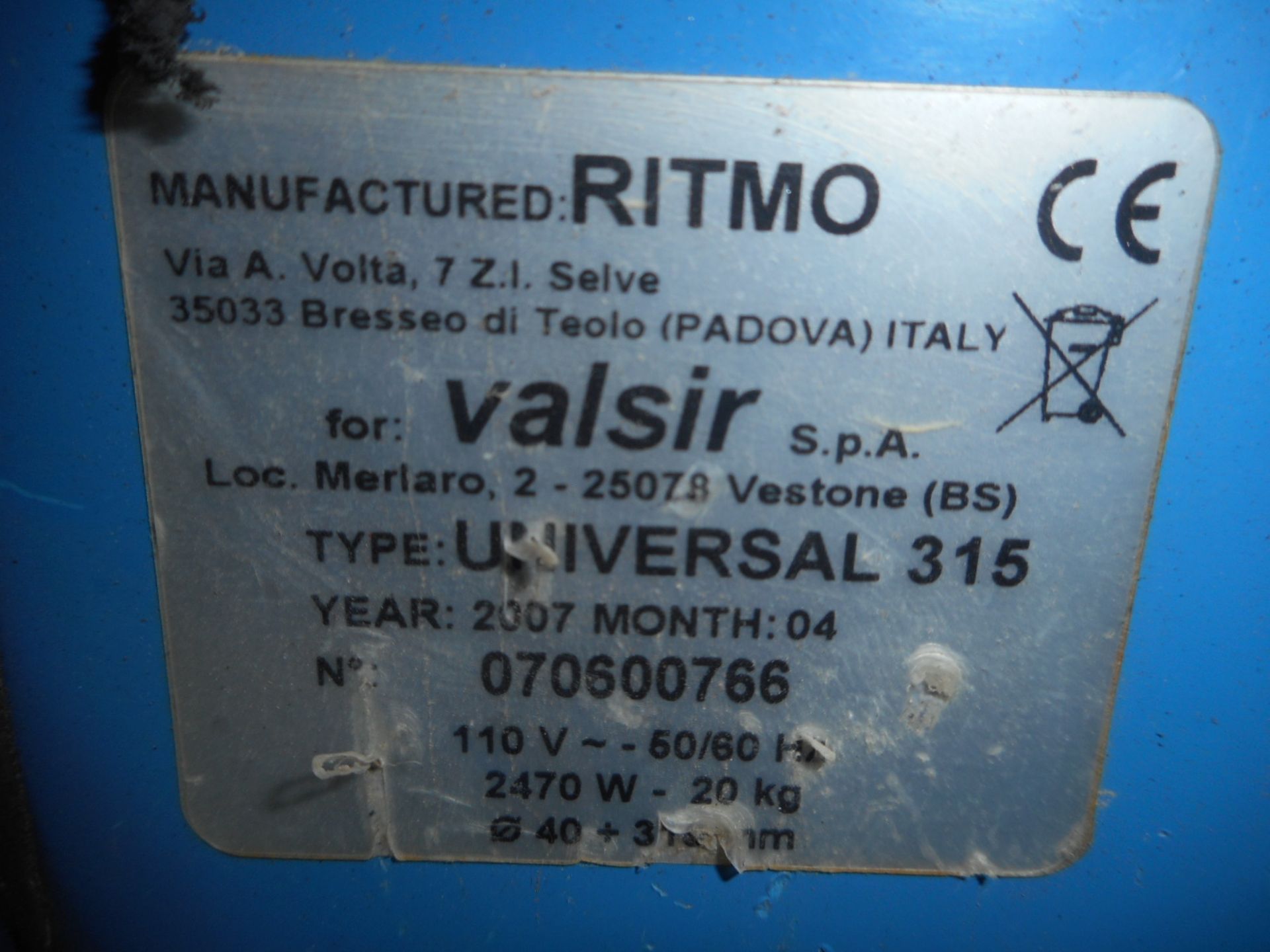RITMO UNIVERSAL S-315 {032494} 2500 WATT  HDPE ELECTROFUSION UNIT Has built in L.E.D lights to the f - Image 3 of 3