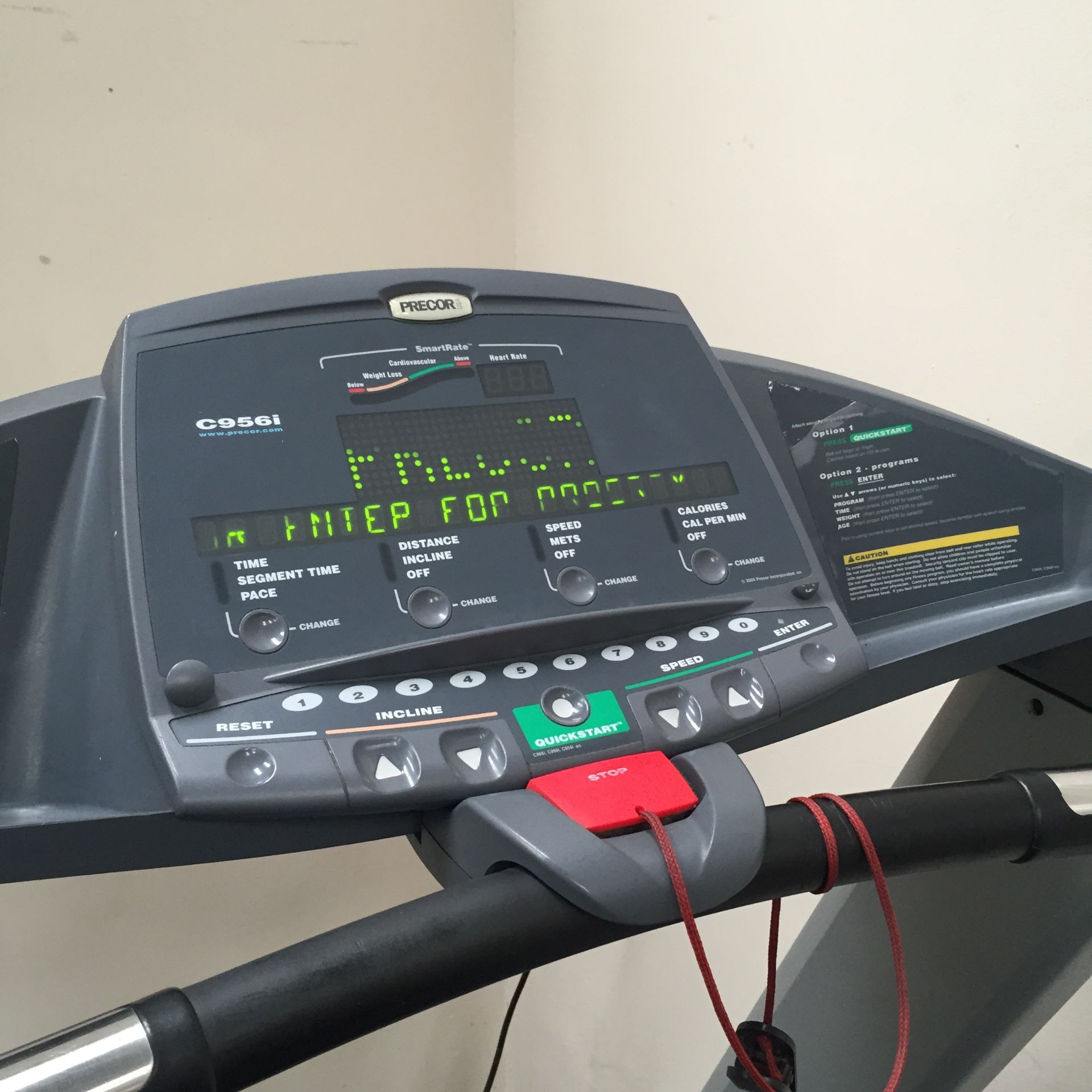 Precor C966 Treadmill - Image 3 of 5