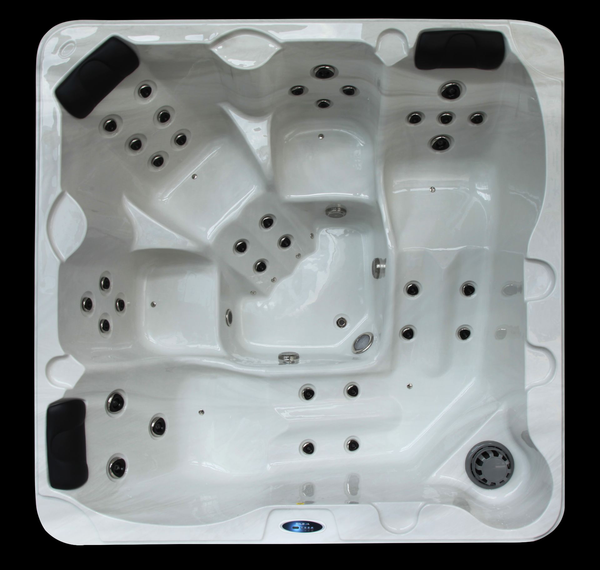 HIGH QUALITY NEW PACKAGED 2015 HOT TUB, MATCHING STEPS, SIDE, INSULATING COVER, TOP USA RUNNING GEAR - Image 3 of 3