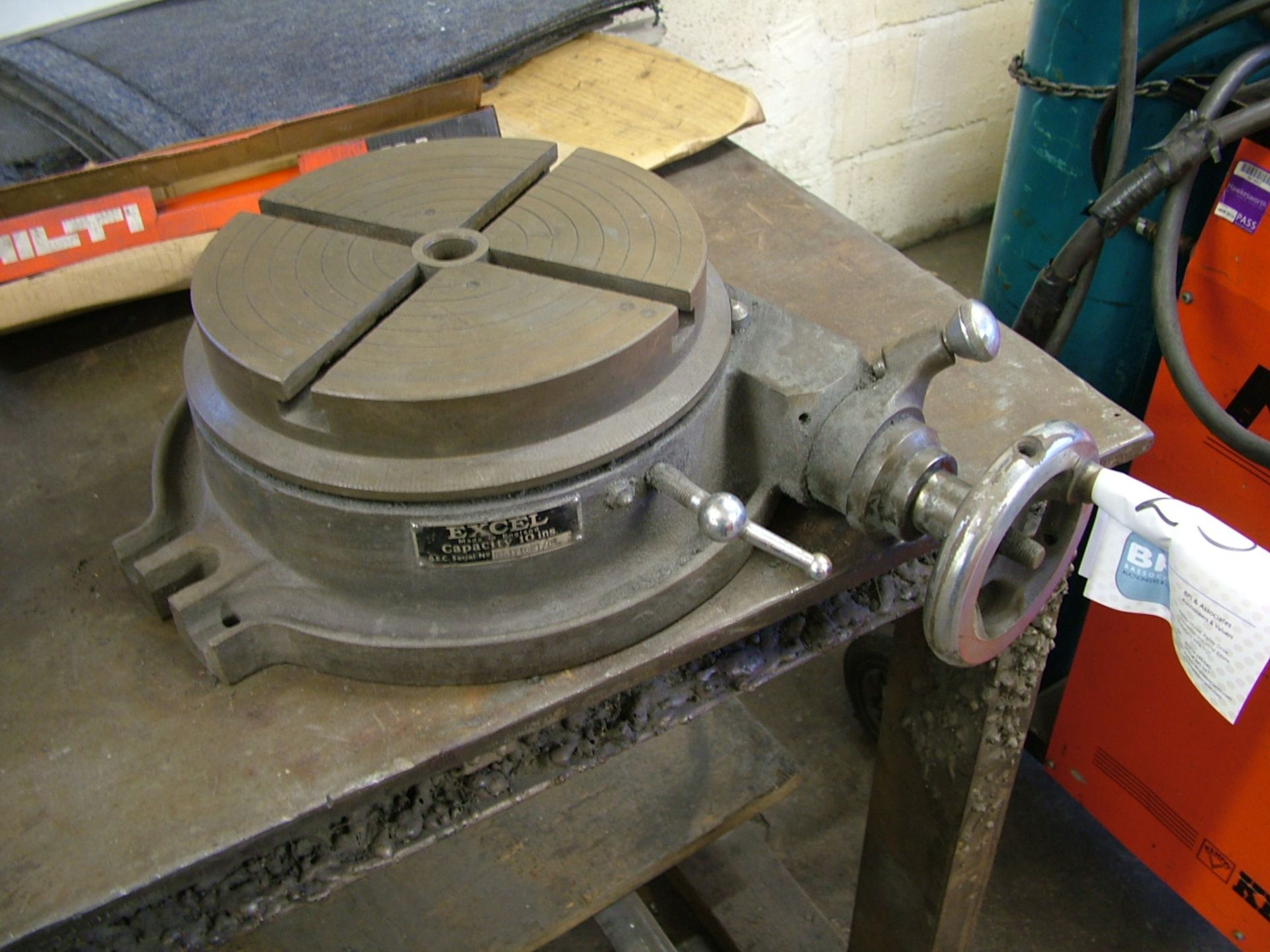 Excel 10" dia scrulled rotary table