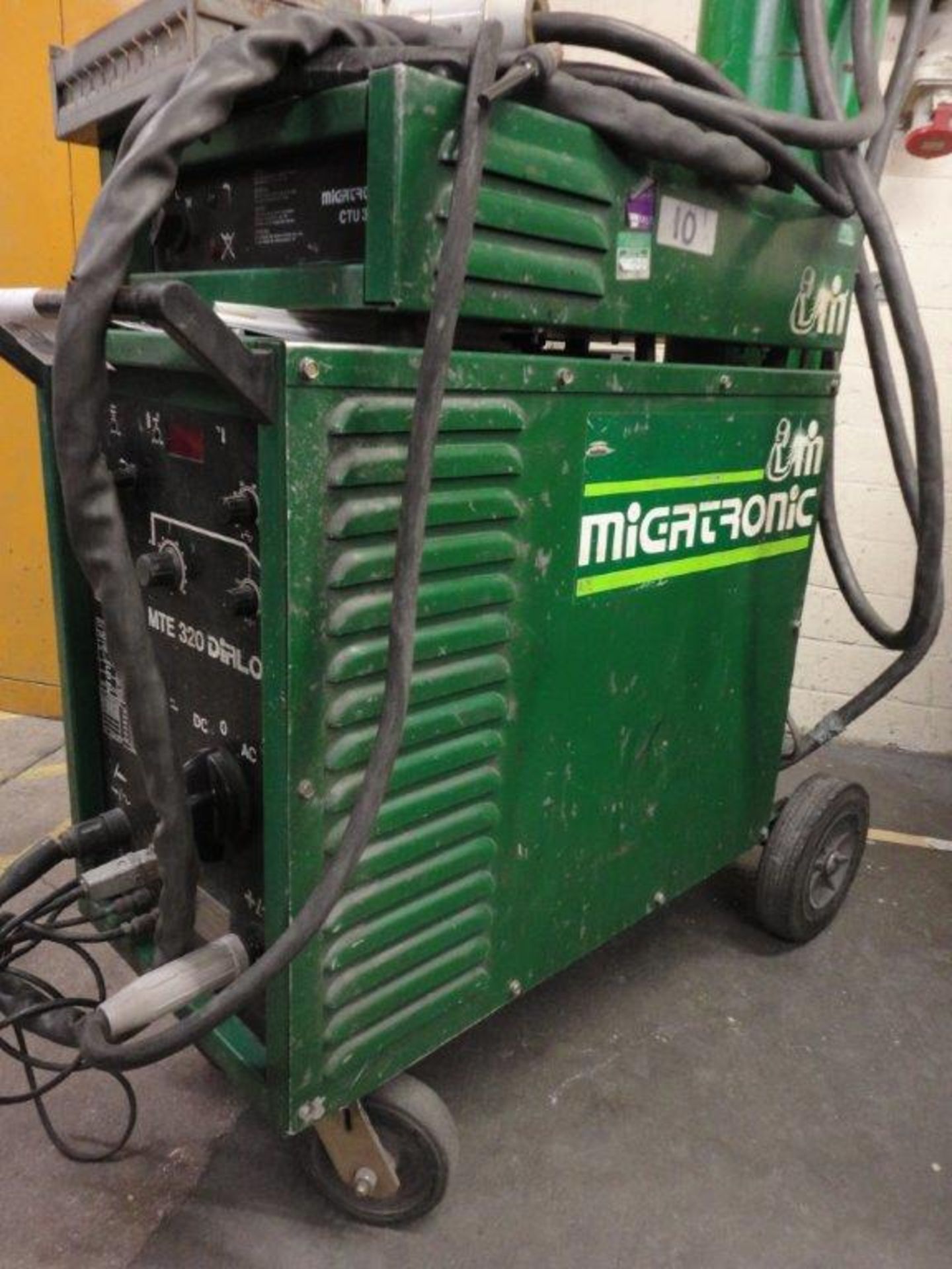 Migatronic MTE 320 dialog AC /DC TIG welder with CTU3000 cooler, torch & rods. 415v