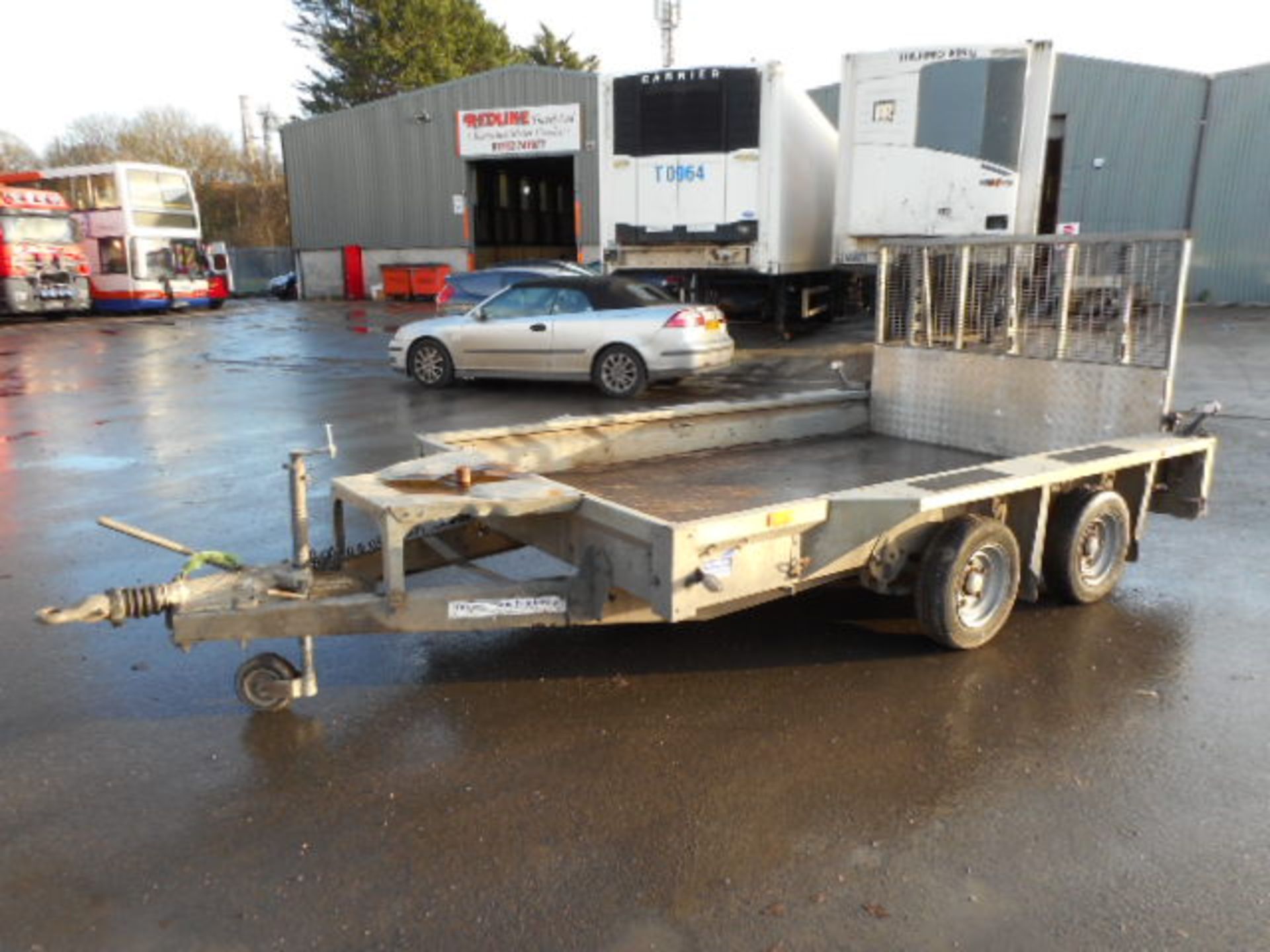 2012 IFOR WILLIAMS GX106 3.5T TWIN WHEEL PLANT TRAILER (42924)