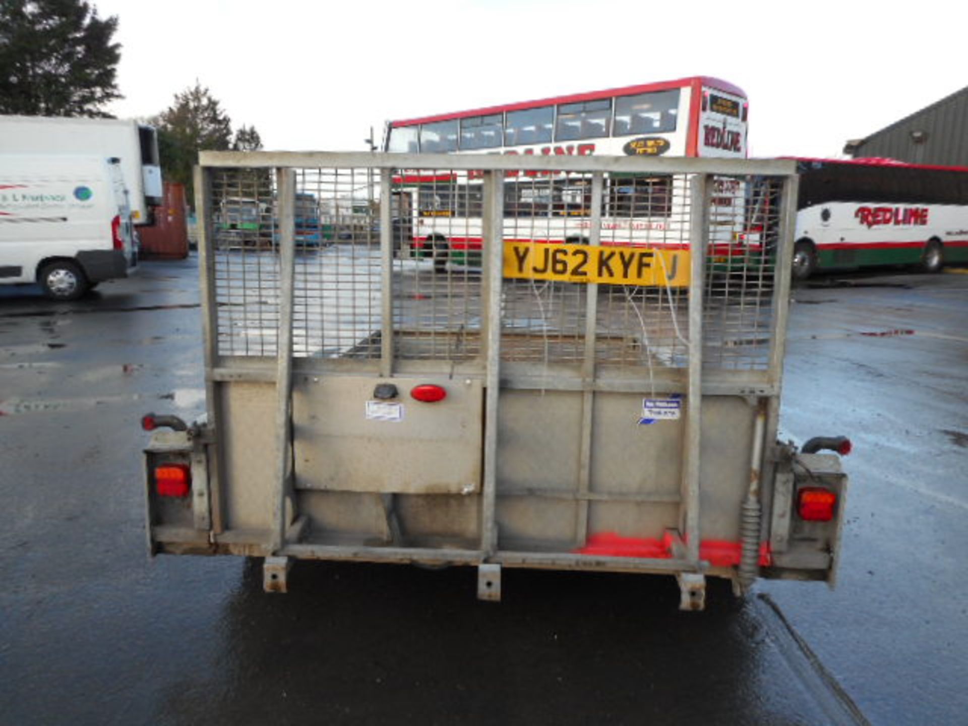 2012 IFOR WILLIAMS GX106 3.5T TWIN WHEEL PLANT TRAILER (42927) - Image 3 of 6