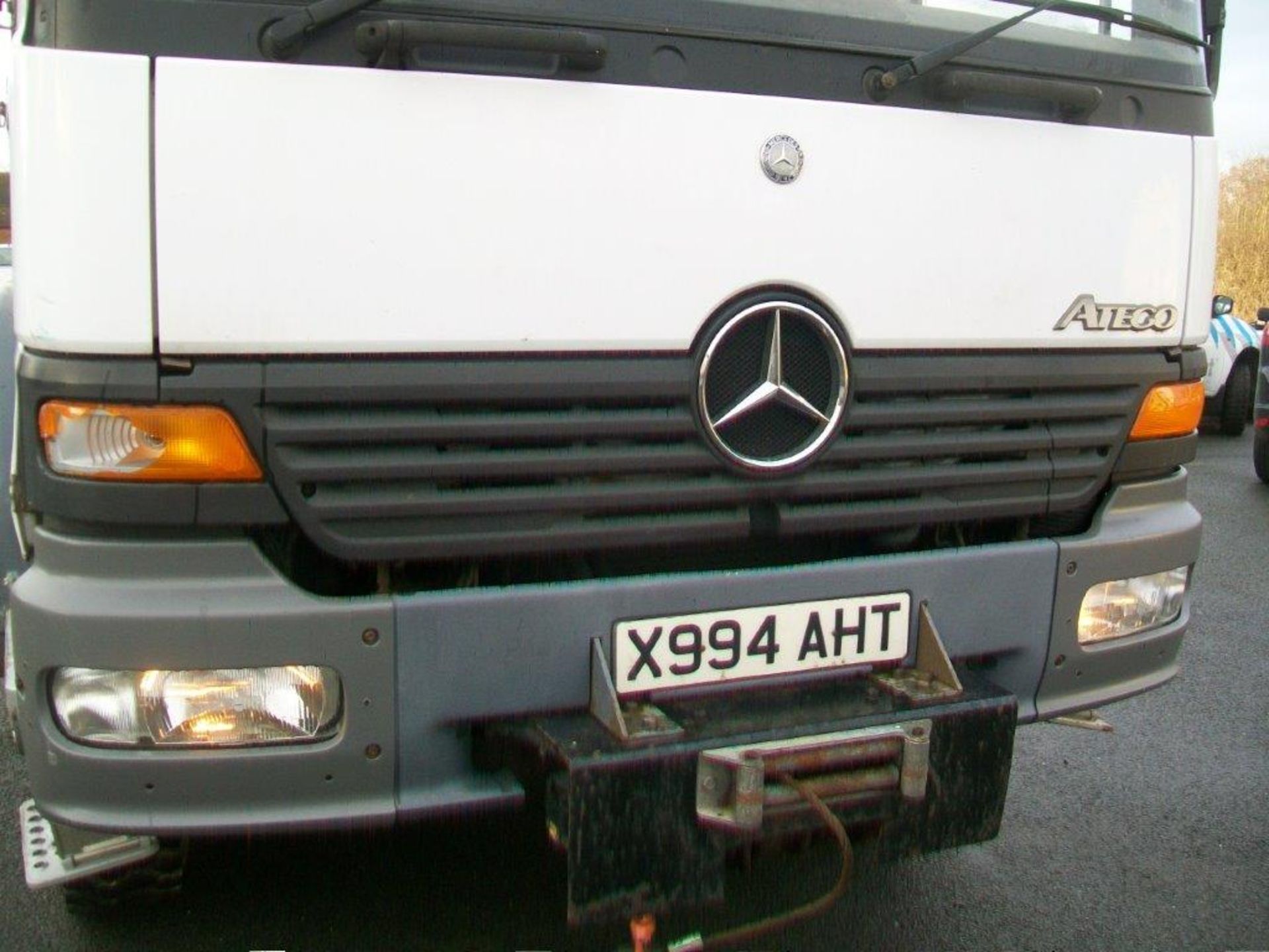 2000 / X Mercedes Atego 1317 Day Cab pole erection unit, fitted with dropside body and Atlas Crane - Image 2 of 7