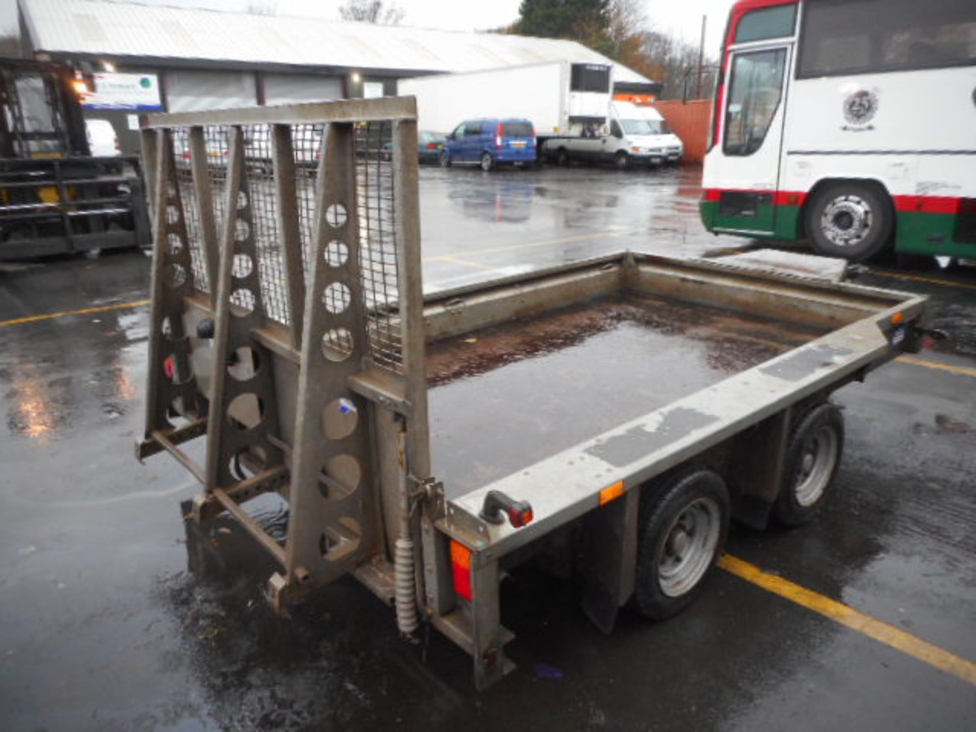 2012 IFOR WILLIAMS GX106 3.5T TWIN WHEEL PLANT TRAILER - Image 3 of 3