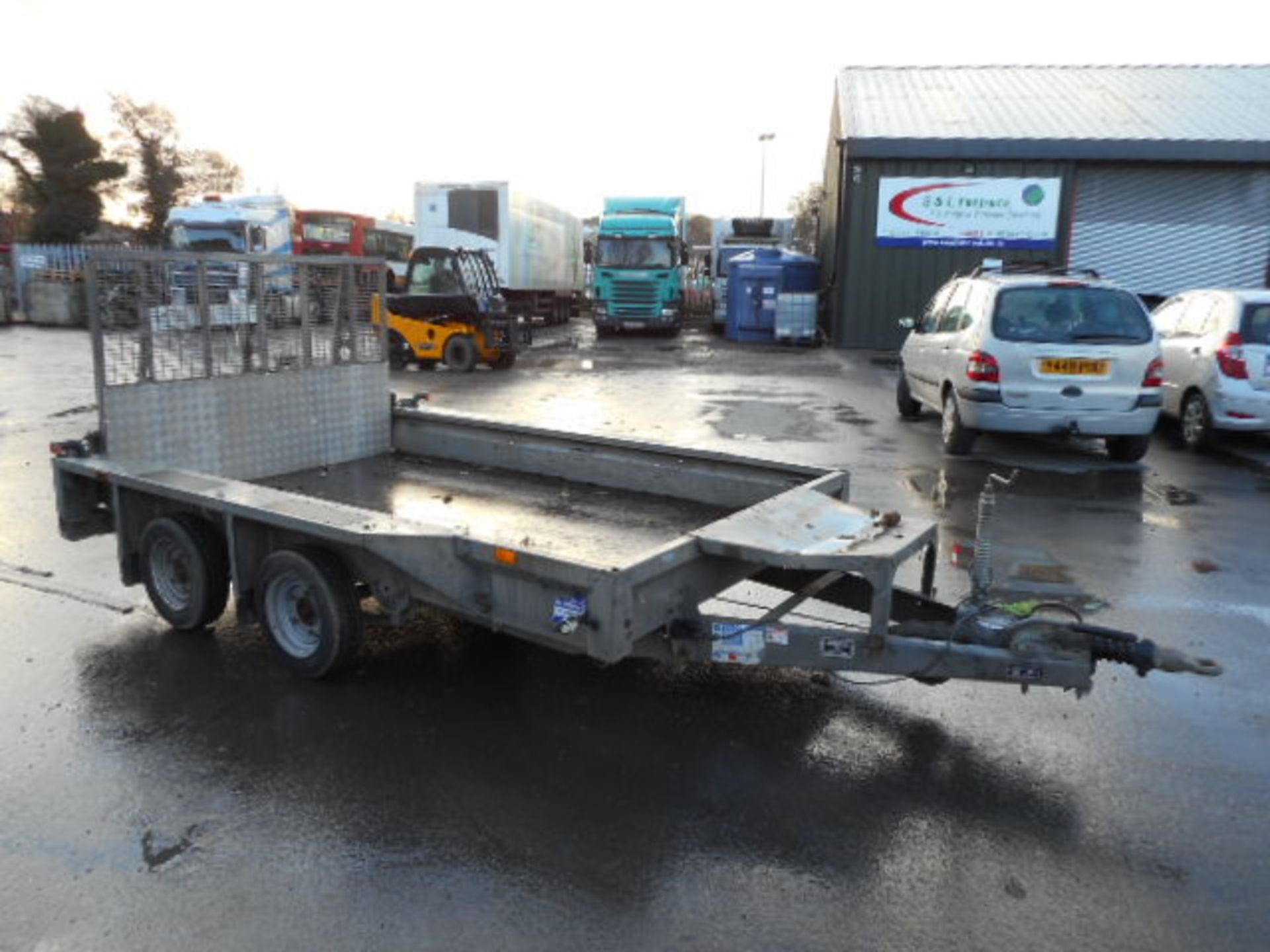 2012 IFOR WILLIAMS GX106 3.5T TWIN WHEEL PLANT TRAILER (42927) - Image 2 of 6