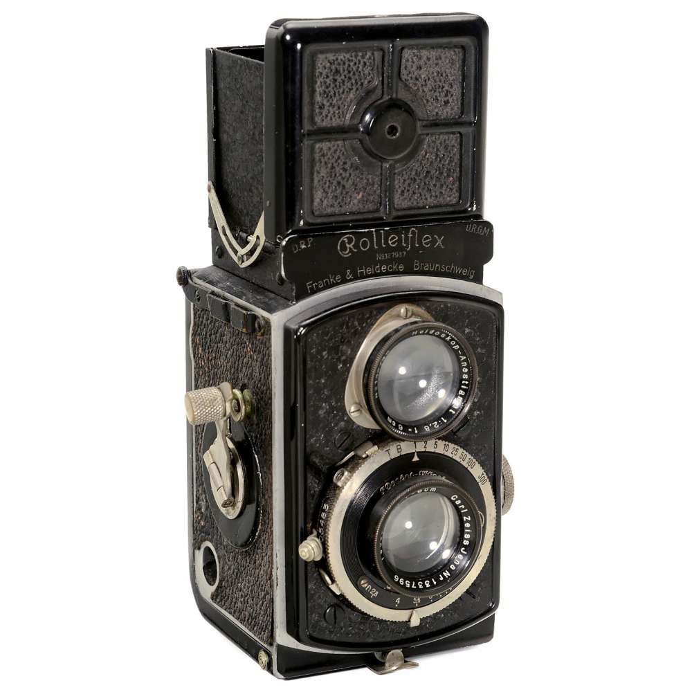 Rolleiflex 4 x 4 (1. Modell 2,8), 1931  Franke & Heidecke, Braunschweig. No. 127937, Tessar 2,8/6