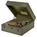 WWII U.S. Army Phonograph, c. 1942  By Waters Conley Company, Rochester; Idelophone Elektra