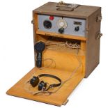 No. 17 MKII Transceiver Wireless Set, c. 1941  British portable WWII transceiver, used as a ground