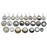 Group of Ampere and Voltmeters  Pocket watch-style or to install, a total of 25 instruments.