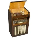 "Saba" Model W3 Radiogram, c. 1955  Saba, Villingen, Germany, with Dual record-player, scale broken,