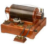 Induction Coil with Righi Spark Gap, c. 1910  1) Spark gap transmitter by Queen & Co., Inc.,