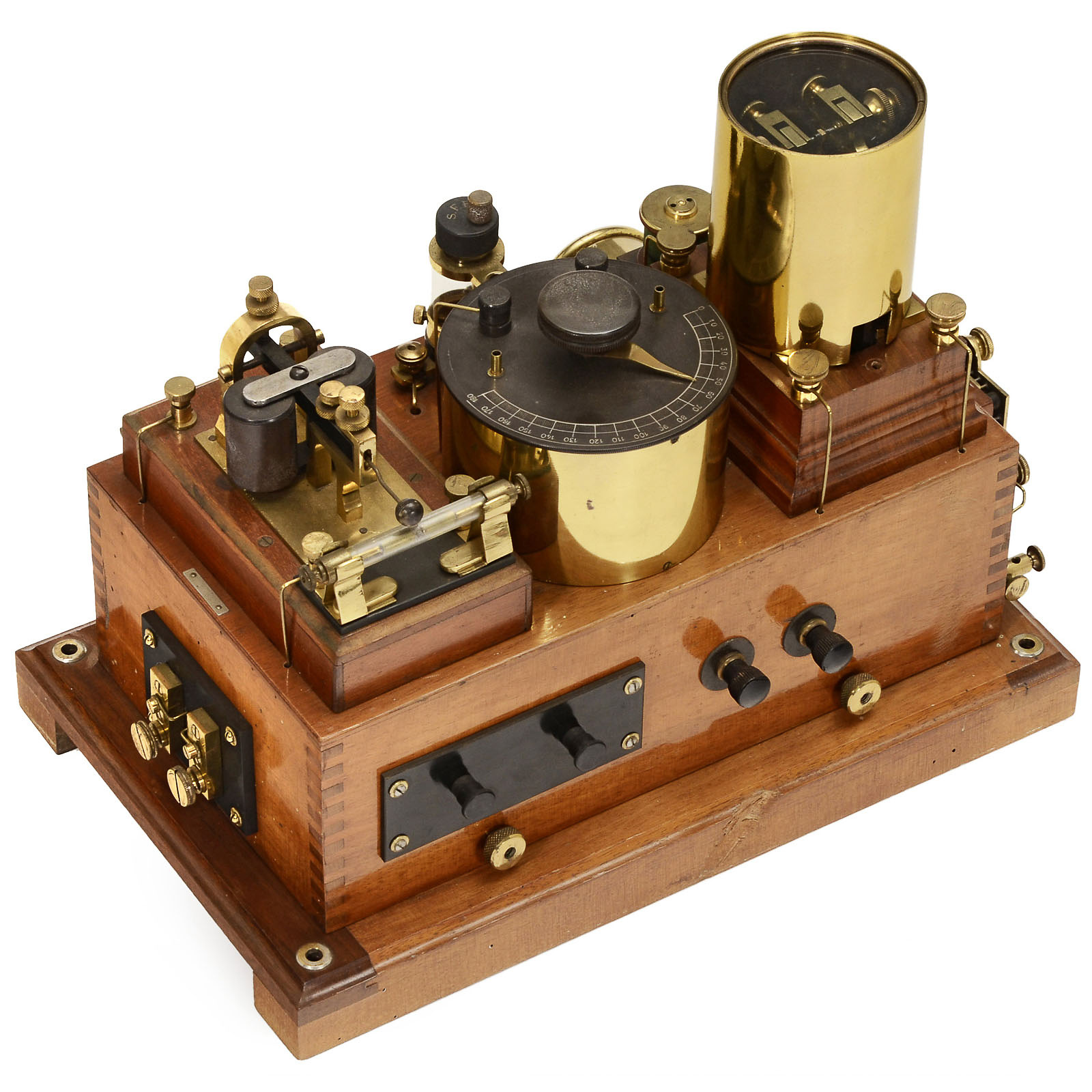 Laboratory Experimental Unit: Detector and Morse Receiver, c. 1910  France. Containing: detector - Image 2 of 3