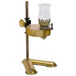 C. Baker Microscope Paraffin Oil Lamp, c. 1870
Signed: "Baker, 244 High Holborn, London",