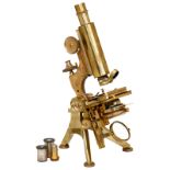 Compound Monocular Microscope by Watson, c. 1890
Engraved to the base: "W. Watson & Sons, 313 High