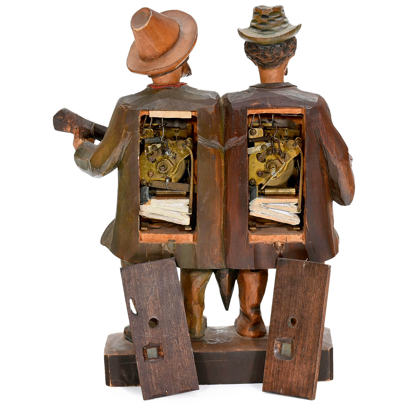 Unusual Double-Whistler Automaton by Karl Griesbaum, c. 1930s
Triberg, carved and painted limewood - Image 2 of 2