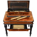 Interchangeable Musical Escritoire by Bremond, c. 1875
No. 44336, with 6 six-air cylinders (3 of