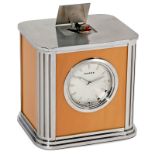 "Francastel" Singing Bird Automaton Alarm Clock by Reuge
With 8-day time movement, automaton