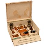 French Experiment Box for Demonstrating Electricity, c. 1900
Expériences Electriques, with 2 wet