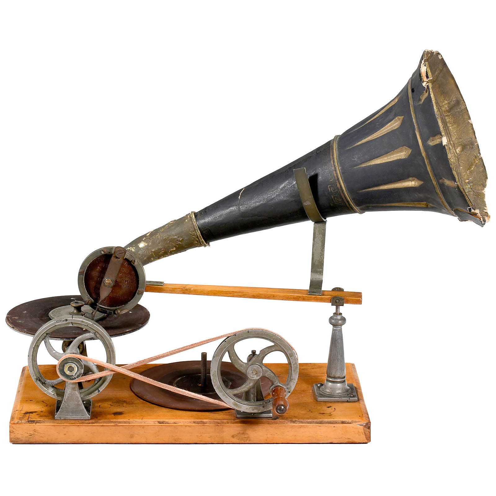 Rare Original Gramophone by Emile Berliner, 1890 onwards
First series of production by Grammophon- - Image 8 of 15