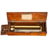 Key-Wind Musical Box, c. 1850
No. 4252, playing eight mainly operatic airs including "Puritani", "