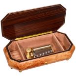 Sankyo Musical Box with Inlaid Case
Sankyo Orpheus movement, 50 teeth in steel comb, 2 airs ("My