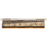 Original Musical Box Tuning Comb, c. 1900
Sainte-Croix, Switzerland, with 62 teeth, engraved sliding