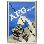 Poster "AEG Olympia", c. 1925
2-color lithograph by Edition Paul Martial, Paris. Large format: 79