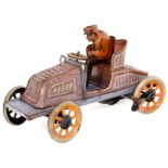 Gebrüder Bing "De Dion" Racing Car, c. 1915
No. 13176, polychrome-lithographed tin, clockwork,