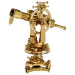 Large English Theodolite by Stanley, c. 1890
Signed: "Stanley, London", no. 97169, polished brass,