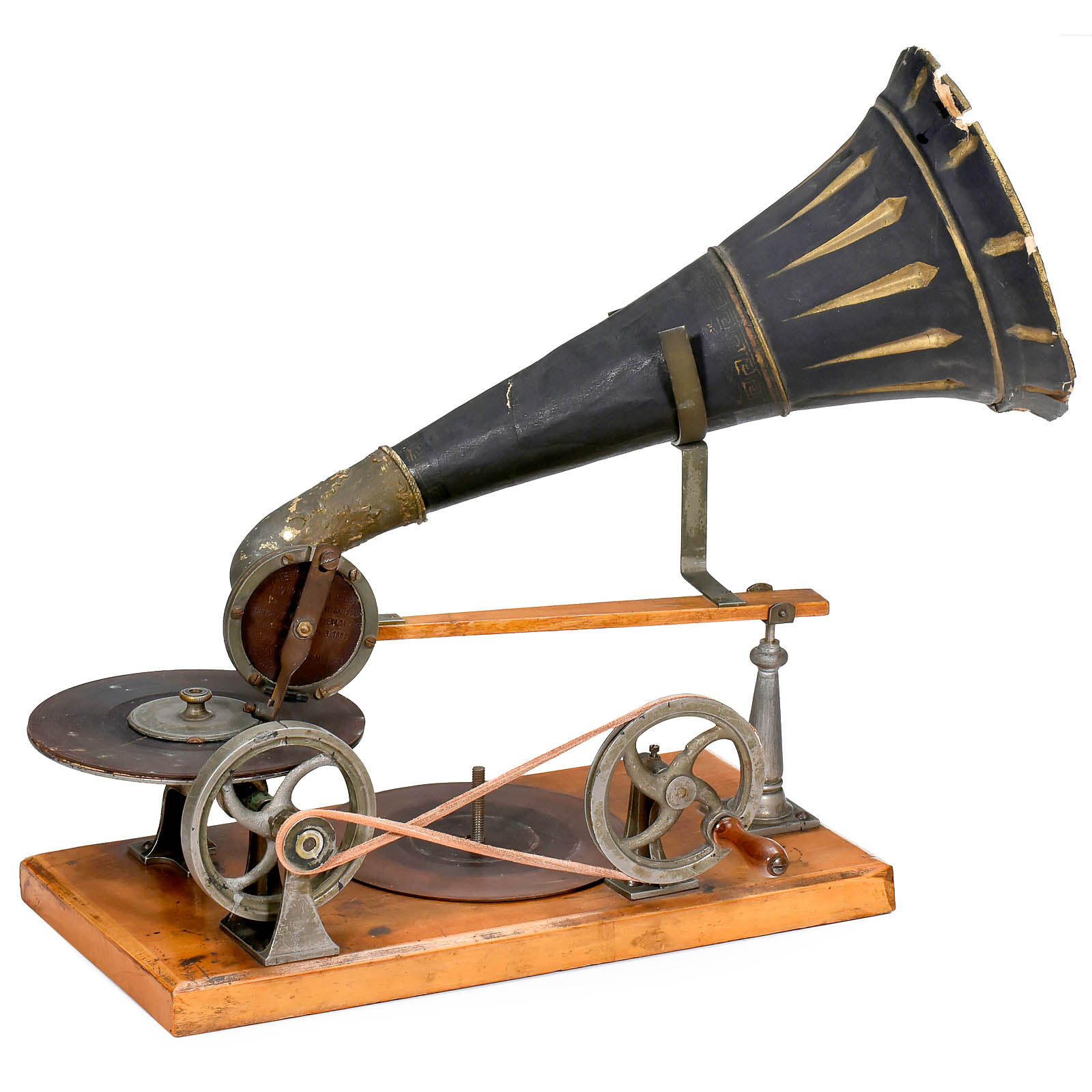 Rare Original Gramophone by Emile Berliner, 1890 onwards
First series of production by Grammophon- - Image 9 of 15