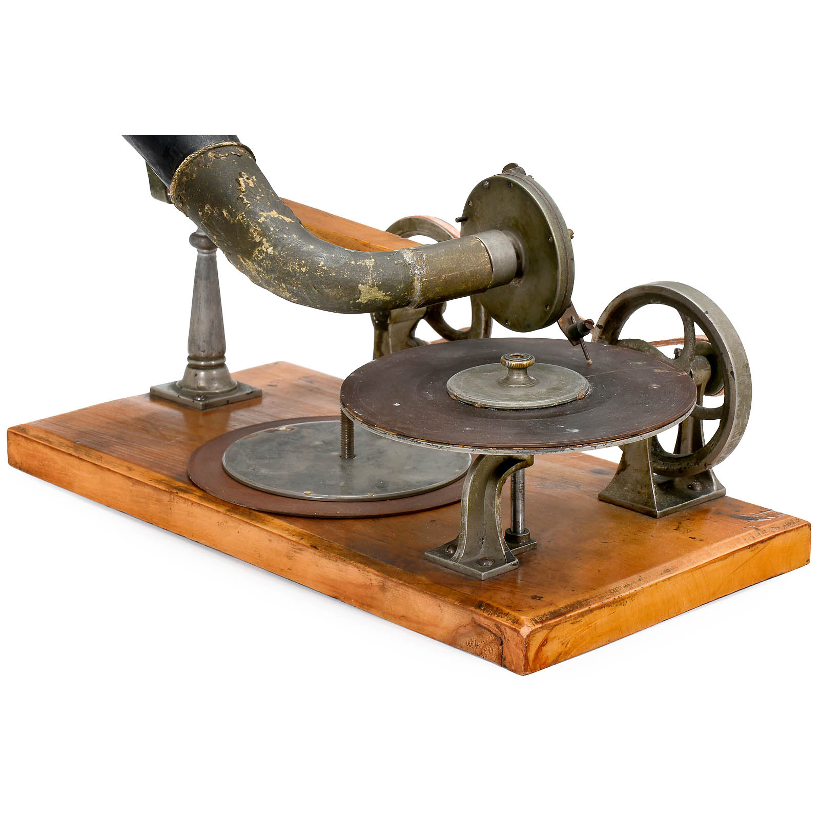 Rare Original Gramophone by Emile Berliner, 1890 onwards
First series of production by Grammophon- - Image 12 of 15