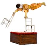Musical Automaton Gymnast by Vichy-Triboulet, c. 1910
With plaster-composition head, fixed brown