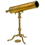 Gregory-Style Reflecting Telescope, c. 1780
Signed: "J. van der Bilt, Franeker", patinated brass,