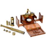 Optical Compendium and Dissecting Microscope
1) Telescope and microscope, brass, height as