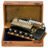 "Kuli" Calculating Machine, 1909
Very attractive and extremely rare German calculating machine for