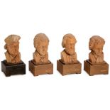 4 Musical Busts with Reuge Movements
Handcarved busts of famous composers (Mozart, Beethoven, Wagner