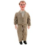 Ventriloquist's Dummy, c. 1935
Probably English, depicting a young man with pronounced features,