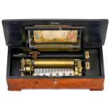 Forte-Piccolo Musical Box, c. 1885
Gamme No. 2424, playing eight popular airs, with 58 teeth in comb