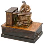 Early Musical Manivelle Automaton Lady at Sewing Machine, 1870s
Germany, with composition head,