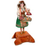 Gypsy Flower Seller Musical Automaton by Lambert, c. 1920
With Simon & Halbig mould 1159 bisque