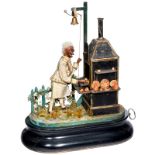 Musical Automaton Monkey Baker by Jean-Marie Phalibois, c. 1880
Depicting a garden scene with