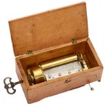 Viennese Key-Wind Musical Box, c. 1870
No. 261/1527, playing 2 airs, with 83 teeth in comb (