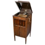 Columbia Grafonola Floor Gramophone
With Swiss "Apollo Super" soundbox, oak case with louvre