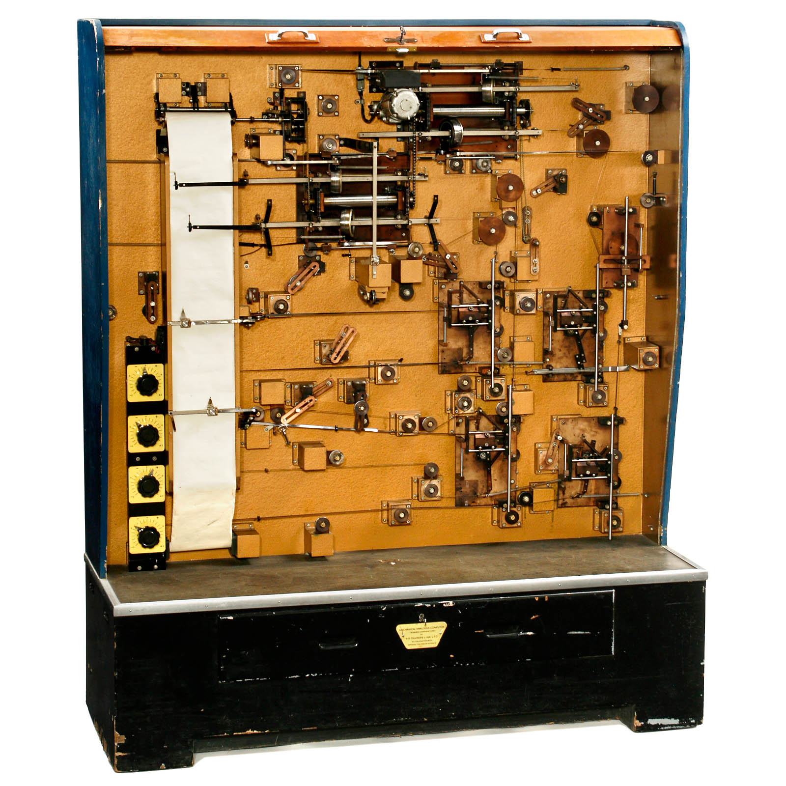 "MAC – Mechanical Analogue Computer" for Flight Simulation, 1958
Manufactured by Air Trainers Link