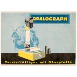 Poster "Opalograph" Duplicator, c. 1920
Chromolithograph by Hollerbaum & Schmidt, Berlin. Size: 84 x