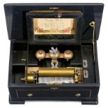 "Visible Bells" Musical Box by Jules Cuendet, c. 1890
Playing six Scottish airs accompanied by three