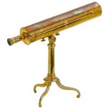 English Reflecting Telescope by Dollond, c. 1830
Signed: "Dollond, London", brass, screw focusing,